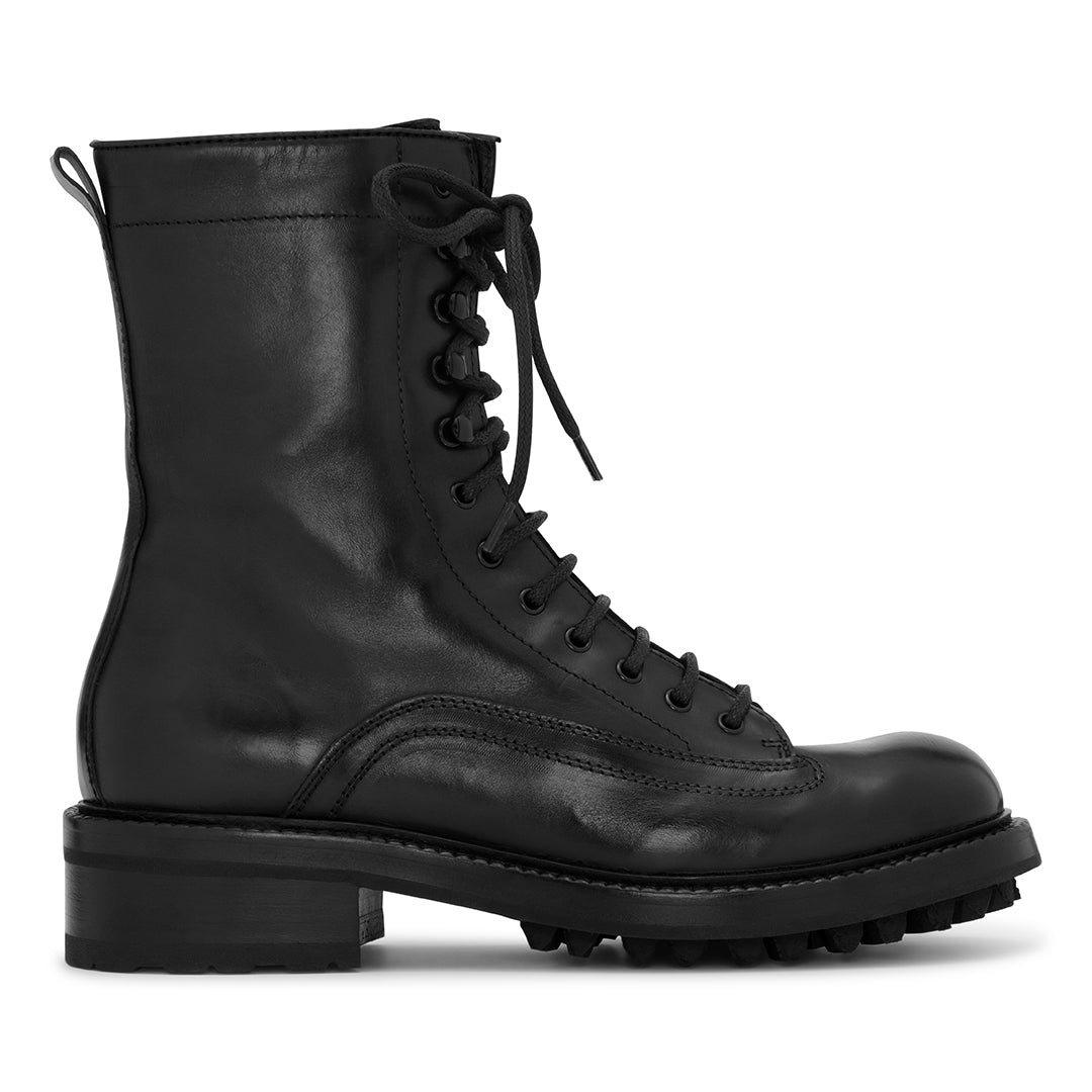 Mens grey military on sale boots